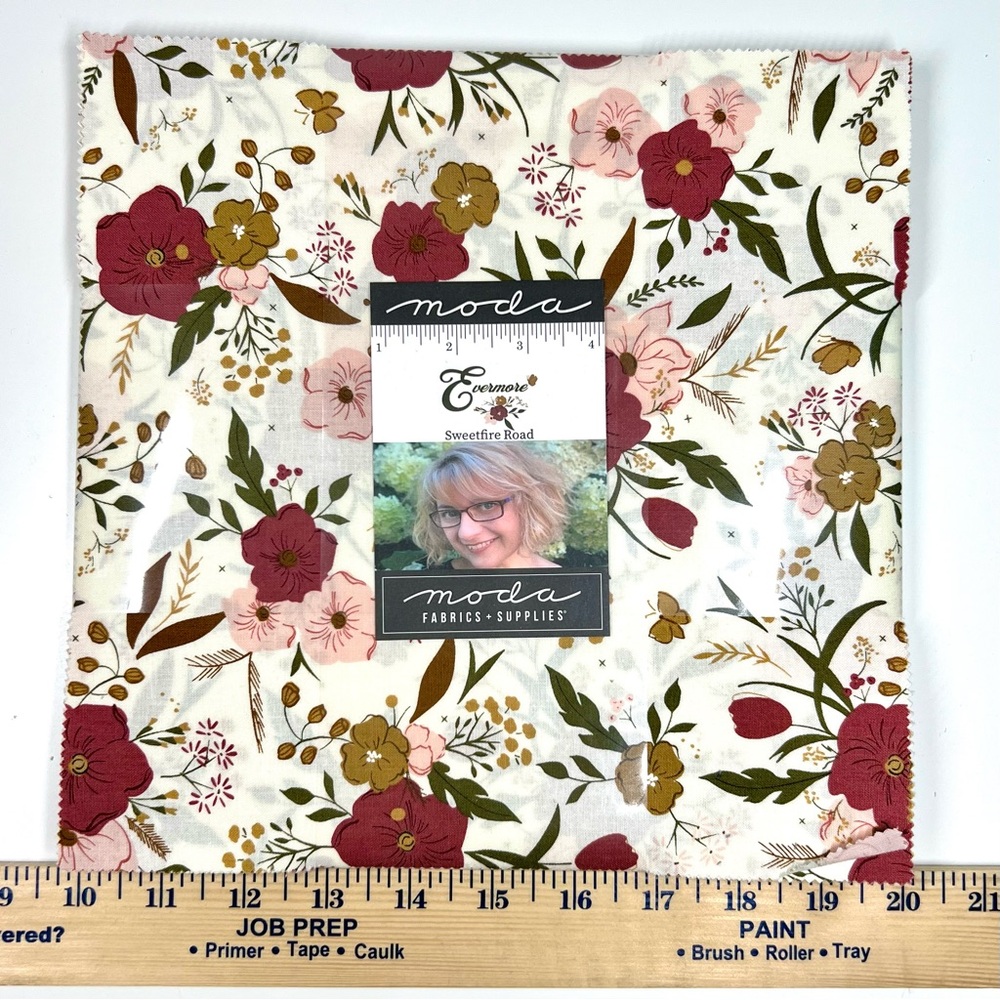 Moda Evermore Layer Cake Designer 10” Square Quilting Cotton Floral  Pink 07825